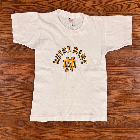 Vintage 1950’s/60’s kids single stitch Notre Dame short sleeve t-shirt